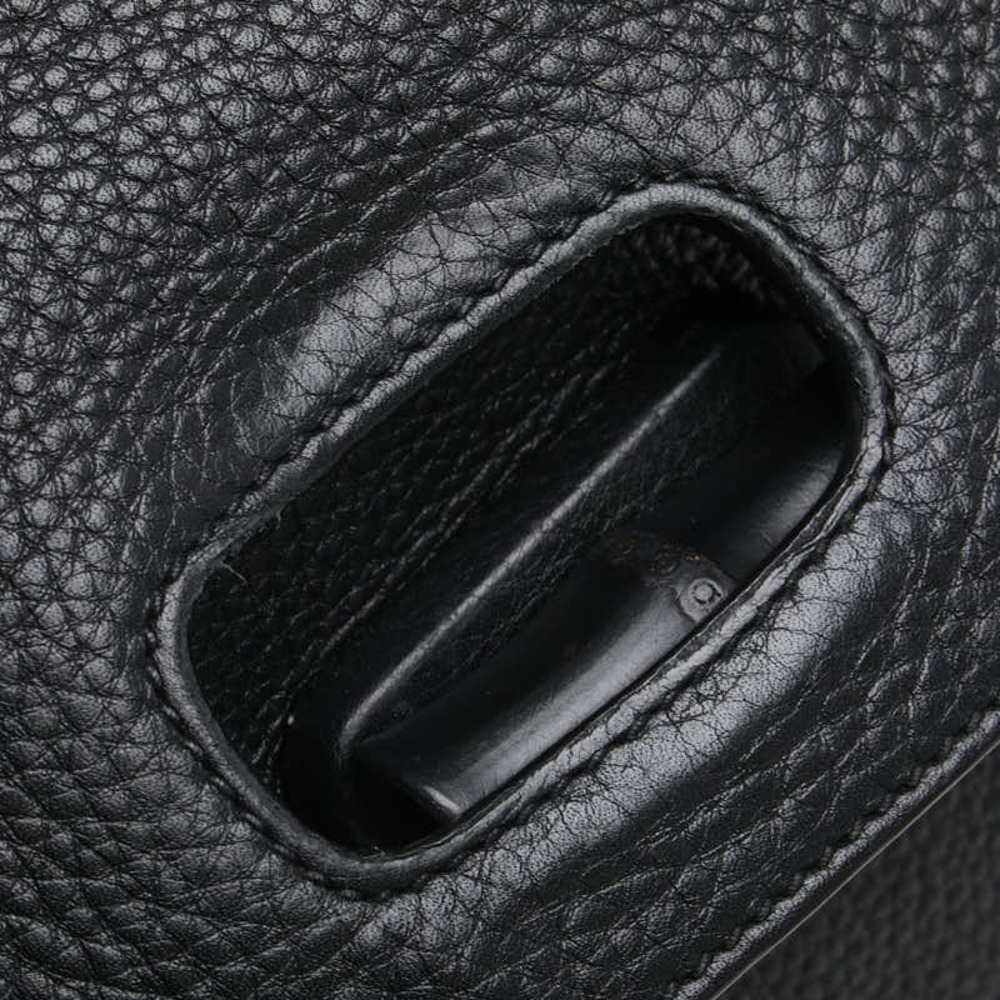 Gucci Daily Leather 2WAY Shoulder Bag Bamboo Tote Black Bag - Picture 6 of 11